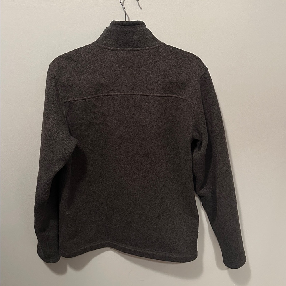 The North Face Charcoal Gordon Lyons Fleece Quarter Zip Jacket Mens Size Medium - Picture 3 of 14